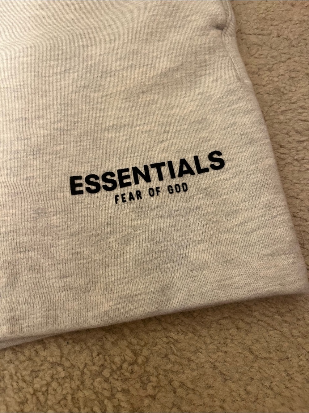 Fear of God Essentials Light Gray Athletic Shorts - Picture 2 of 5